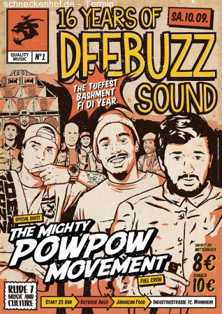 Pow Pow & Deebuzz Werbeplakat