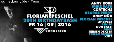 Mission Techno - Florian Peschel 30th Werbeplakat