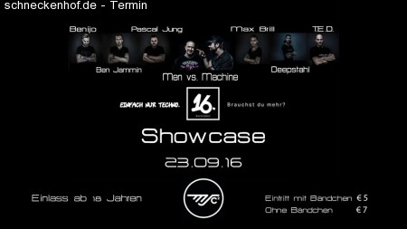 Einfach nur Techno Showcase Werbeplakat