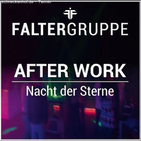 AFTER WORK - Nacht der Sterne Werbeplakat