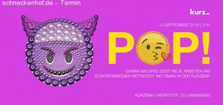 POP! Ausstellung & DMAN Werbeplakat