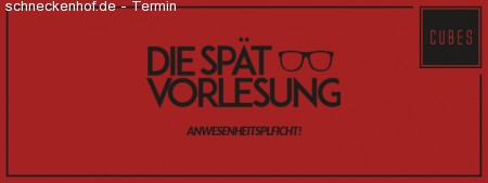 Die Spätvorlesung Werbeplakat