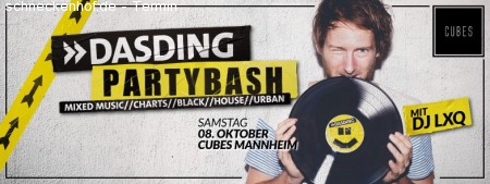 DASDING Partybash Werbeplakat