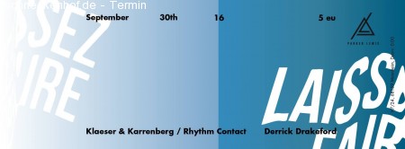 Laissez Faire w/ Klaeser & Karrenberg Werbeplakat