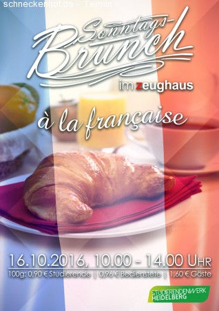 ICI-Club: Brunch à la française Werbeplakat