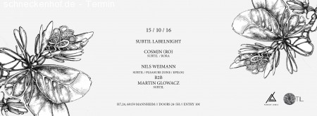 Parker Lewis presents Subtil w/ Cosmjn Werbeplakat