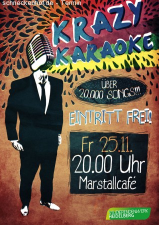 Krazy Karaoke Werbeplakat