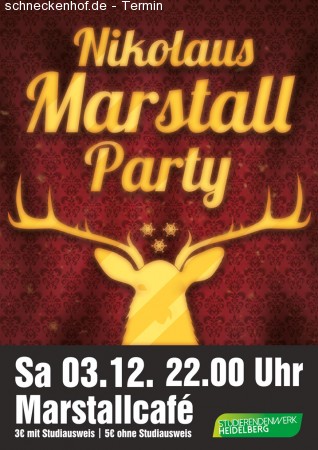 Nikolaus-Marstallparty Werbeplakat