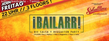 A Bailarr - Die Reggaeton y Salsa Party Werbeplakat