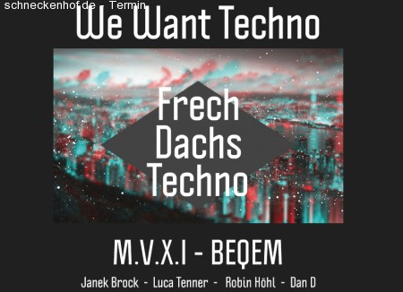 We Want Techno Werbeplakat