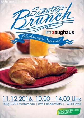 Weihnachtsbrunch Werbeplakat