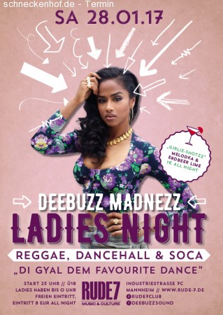 LADIES NIGHT - Dancehall & Tropical Werbeplakat