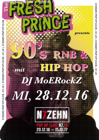 The Fresh Prince 90´s RnB & Hip Hop Werbeplakat