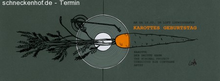 Karotte Geburtstag Werbeplakat