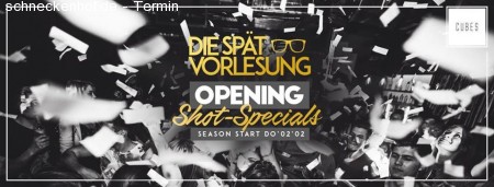 Die Spätvorlesung - Season Opening! Werbeplakat