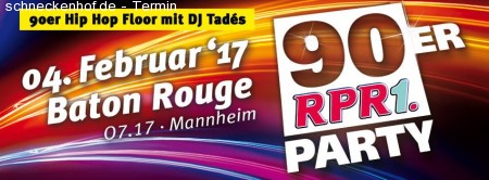 ★RPR1. 90er Party★ Werbeplakat