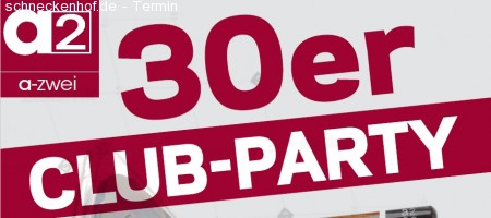 30er Club Party - House & Discocharts Werbeplakat