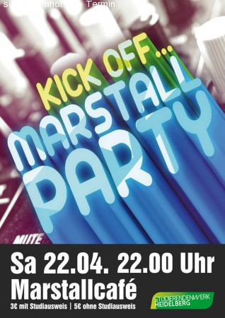 Kick-Off-Marstallparty Werbeplakat
