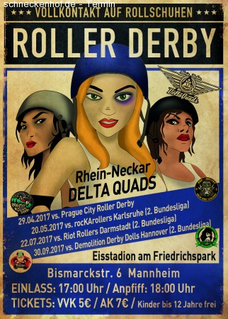 Rhein-Neckar Delta Quads vs. Prague City Werbeplakat