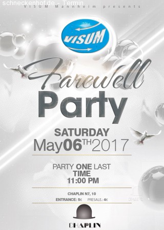 VISUM Farewell Party Werbeplakat
