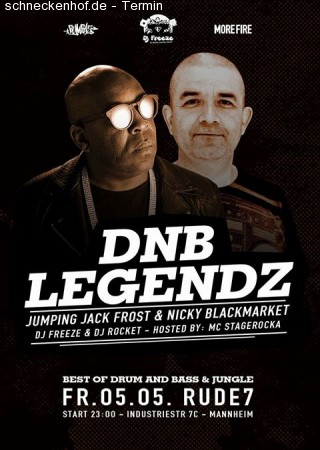 Drum n Bass Legends Werbeplakat