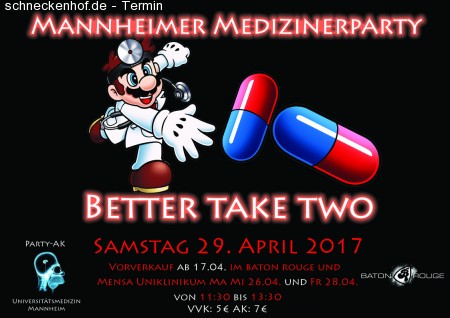 Mediziner Party - Better Take Two Werbeplakat