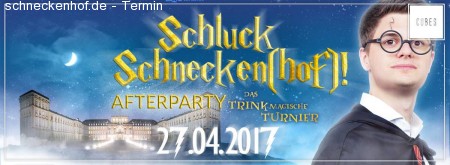Schluck Schneckenhof Afterparty | CUBES Werbeplakat