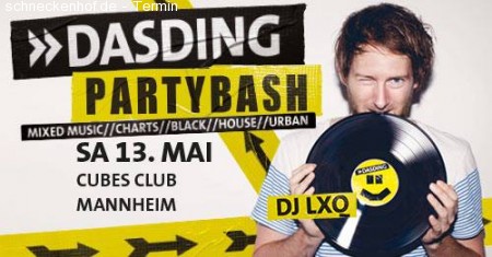 DASDING Partybash I Cubes Mannheim Werbeplakat