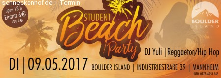 Student Beach Party Werbeplakat