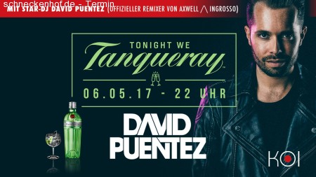 Tonight We Tanqueray mit David Puentez Werbeplakat