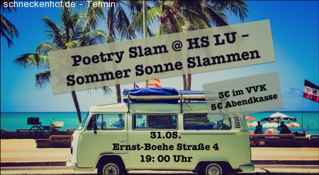Sommer Sonne Slammen - Poetry Slam @ HS Werbeplakat