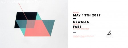 Parker Lewis presents Dewalta &Fabe Werbeplakat