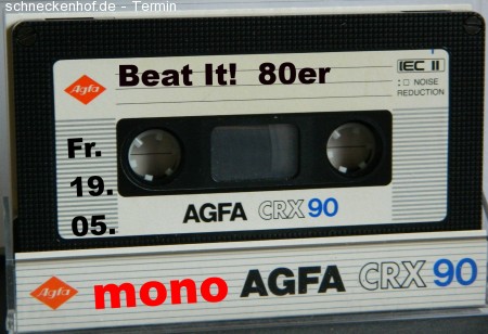 Beat It! - die 80er im mono Werbeplakat