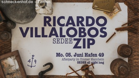 Ricardo Villalobos & Zip am Hafen 49 Werbeplakat