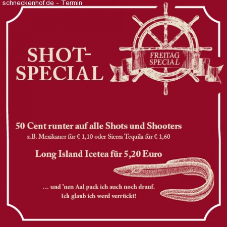 Shots und Shooters im Nelson Werbeplakat