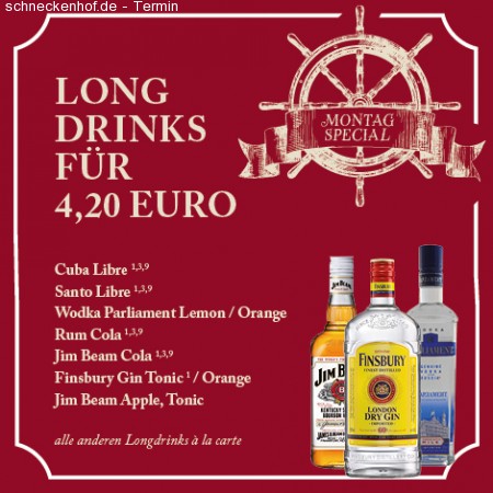 Long Drinks Specials im Nelson Werbeplakat
