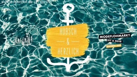 Hübsch&Herzlich Modeflohmarkt Werbeplakat