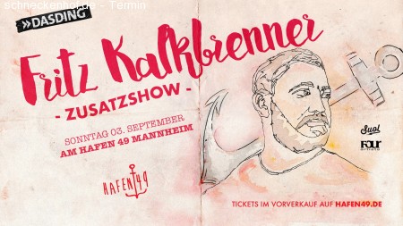 Fritz Kalkbrenner Zusatzshow Werbeplakat