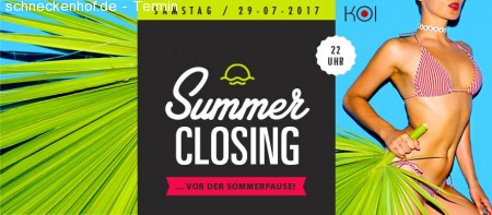 Summer Closing Werbeplakat
