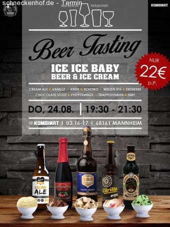 Beer Tasting - Ice Ice Baby Werbeplakat