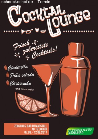 Cocktail-Lounge Werbeplakat