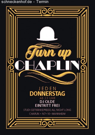 TurnUp Chaplin Werbeplakat
