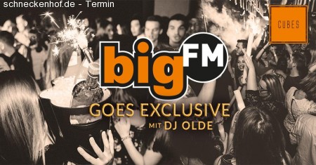 BigFM goes Exclusive / CUBES Club Werbeplakat