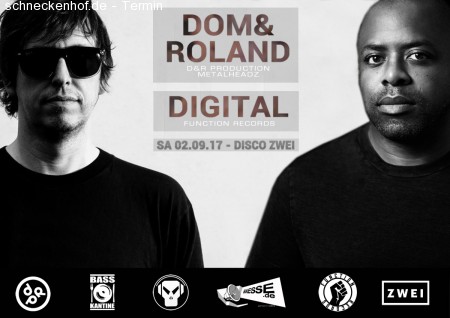Basskantine mit Dom & Roland und Digital Werbeplakat