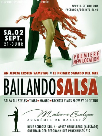 Bailando Salsa Opening Party Werbeplakat
