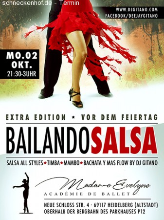 Bailando Salsa · Vor dem Feiertag Werbeplakat
