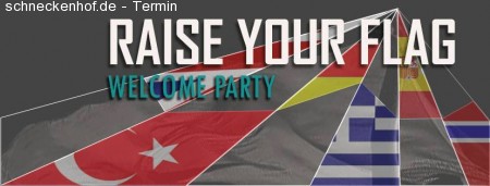VISUM Welcome Party: Raise your flag Werbeplakat