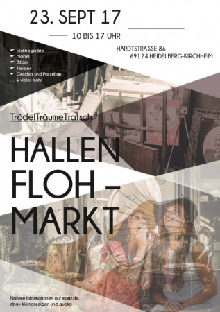Hallenflohmarkt in Heidelberg-Kirchheim Werbeplakat