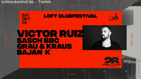 Victor Ruiz - Loft Clubfestival Werbeplakat