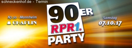 RPR1 90er Party Werbeplakat